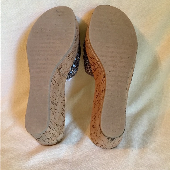 Yellow Box Wedge Sandals - Picture 7 of 8